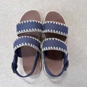 Skechers BOBS Navy Blue Sandals Women’s 6